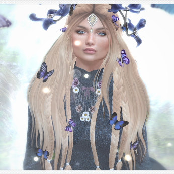 faerie, blue, butterflies, forest